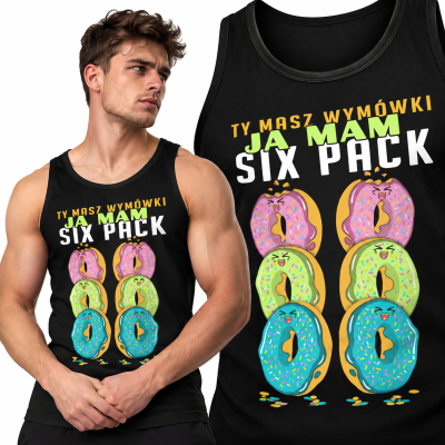 TANK TOP NA SIŁOWNIĘ SIXPACK